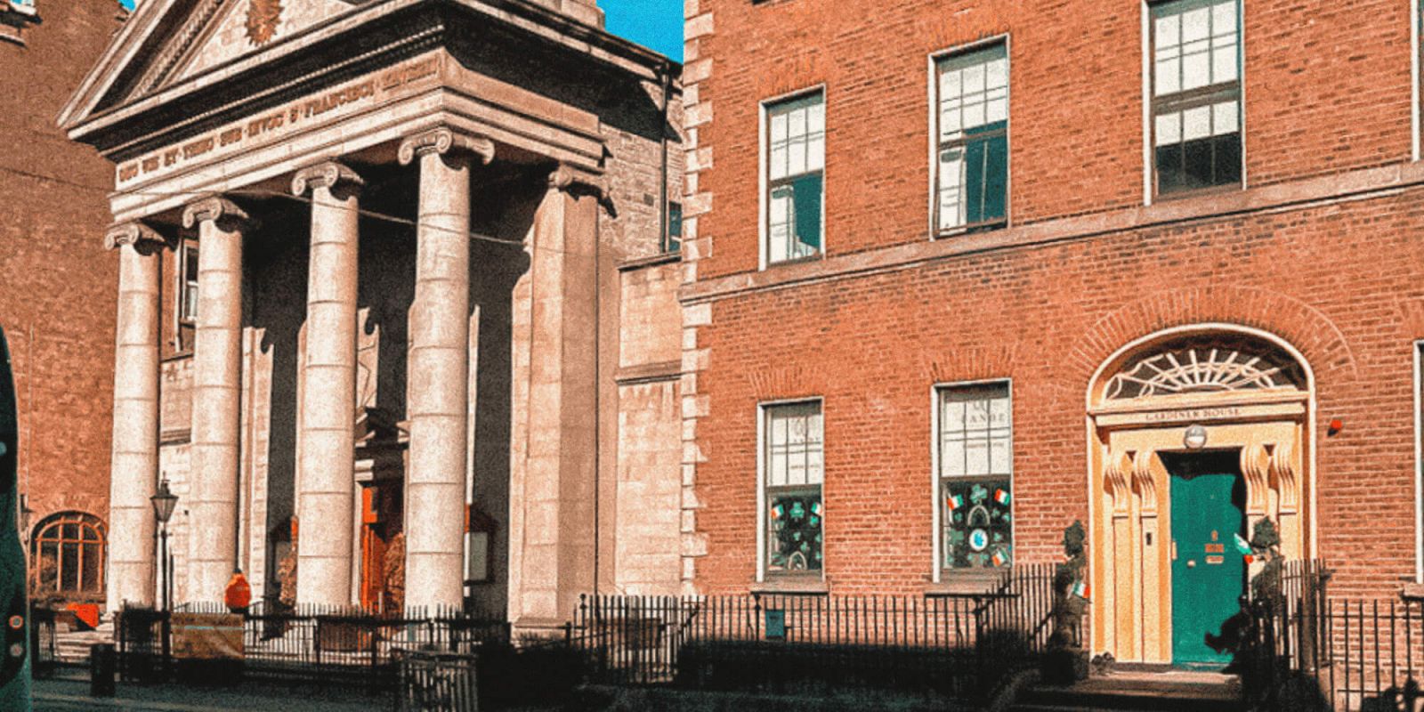 Main Entrance of Gardiner House Hostel in Dublin