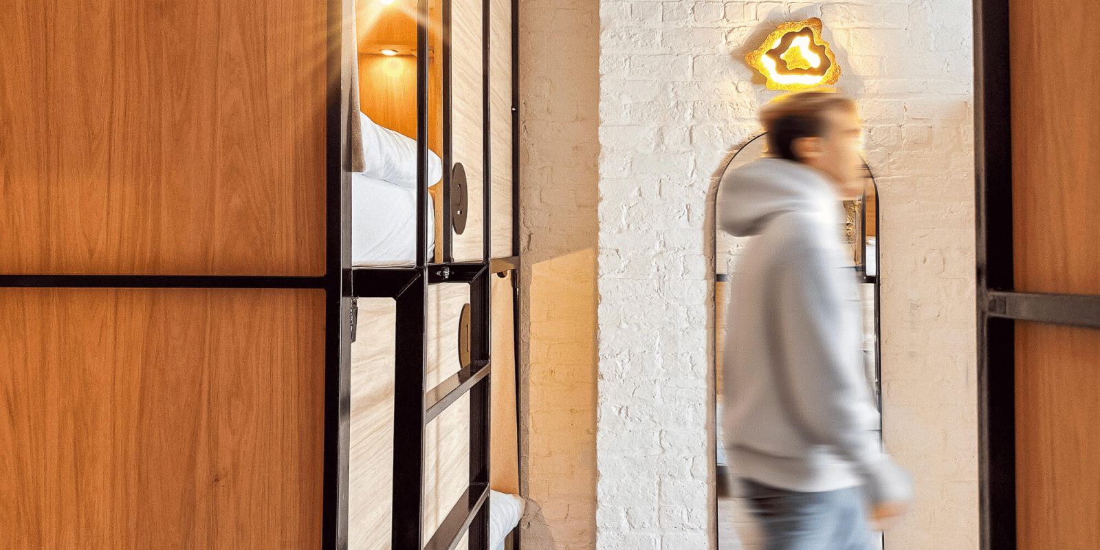 Shared Dormitory at Gardiner House Hostel in Dublin, Ireland